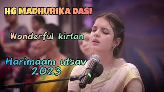 HG Madhurika dasi kirtan ❤❤ Harinaam utsav iskconmiraroad iskcon kirtan iskconmumbai [upl. by Gorton]