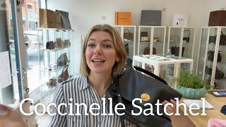 Coccinelle Satchel Bag Review [upl. by Anaihsat841]