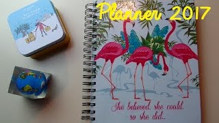 Planner 2017 fácil e barato  adesivos [upl. by Emlen]