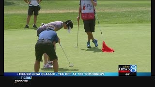 Pros amateurs play together at Meijer LPGA Classic [upl. by Nittirb]