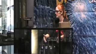 Corning Museum of Glass Breaking Demo [upl. by Burt]