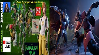 Live 402  Tartarugas Ninja no Fortnite  Ao Vivo  Canal Supermercado dos Heróis é Surreal👑😎🤣🛒 [upl. by Cuda]