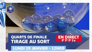 Le tirage au sort des quarts de finale en direct 12h00 I Coupe de France Féminine 20232024 [upl. by Ynwat]