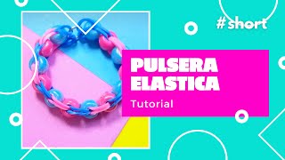 Tutorial de pulsera con ligas y cuentas muy facil ig crush4nails [upl. by Dorehs]