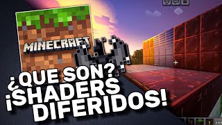 ¿QUE SON LOS SHADERS DIFERIDOS  Mcpe Shaders 121 [upl. by Nerag]