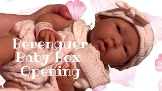 Unboxing Berenguer Boutique 15quot Baby Girl Doll With Blue Eyes and Deluxe Pink Accessories [upl. by Nnyleitak]