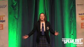 Charlotte Copeman Third Jack Petchey’s “Speak Out” Challenge West Essex Regional Final 201819 [upl. by Raama]