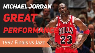 Michael Jordan 1997 NBA Finals Great Performance [upl. by Shuma]