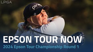 Epson Tour Now  2024 Epson Tour Championship at Indian Wells Round 1 [upl. by Cormick]