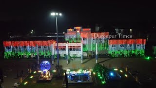 Durgapur Station at 15th August 🇮🇳🇮🇳 78th Independence Day 🇮🇳🇮🇳🇮🇳 Durgapur Times Drone View [upl. by Akcirahs301]