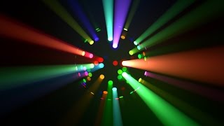 Colorful LED Disco Ball Light Rays Loop [upl. by Juliana]