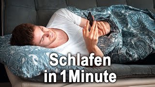 Einschlafen in 1 Minute Trick  Selbstexperiment [upl. by Adnaluoy256]