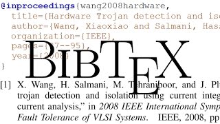 How to Generate References with LaTeX BibTeX [upl. by Alleber]