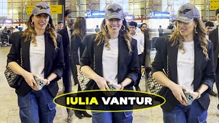 Iulia Vantur Salman Khan Rumour Girlfriend Looks Stunning Snapped By Media at Mumbai Airport Today [upl. by Morton]