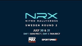 LIVE Nitro Rallycross Sweden Round 2 Day 2  SportsMax TV [upl. by Persson]