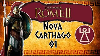 Squishing 1700 Men With Elephants  Total War Rome 2 Nova Carthago part 1 [upl. by Mackay]