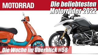 Das sind die beliebtesten Motorräder Neuzulassungen 2022 – MOTORRAD Die Woche im Überblick 58 [upl. by Esadnac597]