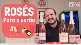 Rosés para o calor da Primavera e Verão  Vinho Bom e Barato 07  Confraria do Bob [upl. by Mages864]