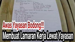 Cara Membuat Surat Lamaran Kerja Via YayasanBKK yang baik dan benar [upl. by Amekahs971]