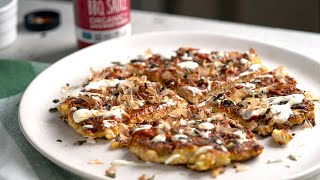 Keto Okonomiyaki Recipe Japanese Savory Pancake [upl. by Everrs]