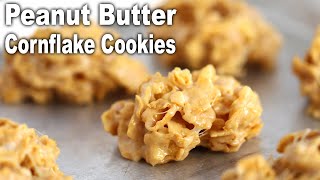 NoBake Peanut Butter Cornflake Cookies  The Carefree Kitchen [upl. by Erual768]