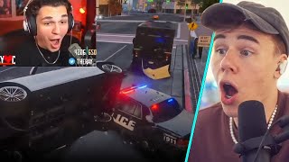 Blau Reacts To UNHINGED NoPixel 40 Clips [upl. by Enela]