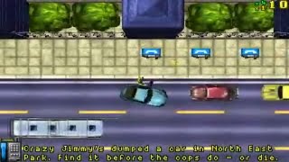 Grand Theft Auto  DOS  The First GTA Game Ever DMA Design 1997 [upl. by Llenra]