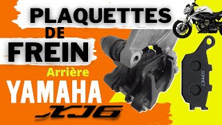 Comment changer facilement des plaquettes de frein arrière sur YAMAHA XJ6 tuto mécanique moto [upl. by Mattie]