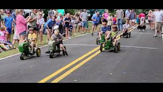 Brooklet Peanut Festival Kids Pedal Tractor Race 5 [upl. by Wordoow]