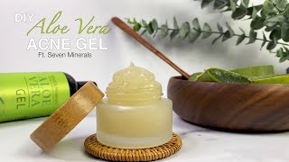 DIY Aloe Vera Acne Gel  How to Use Aloe Vera Gel for Breakouts ft Seven Minerals [upl. by Adrien]