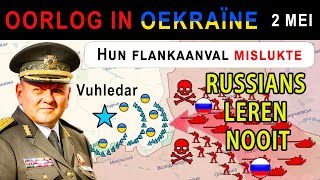 02 mei Epische Mislukking Russische Flankaanval op Vuhledar Stort In [upl. by Yesak]