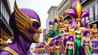 Downtown for Neptunes Daughters Mardi Gras Parade [upl. by Eelnayr321]