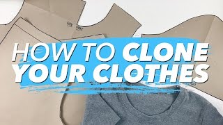 How to Make Patterns from Your Clothes CLONE YOUR WARDROBE  WITHWENDY [upl. by Kramer712]