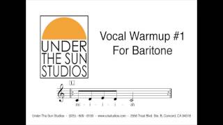 Vocal Warmup 1 for Baritone [upl. by Ansev]