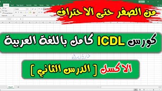 21 ICDL V5  Excel Part 2   الاكسل  الدرس الثاني  التنسيق [upl. by Tsiuqram911]