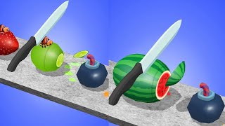 Fruit Slicer Game Satisfying and relaxing ASMR slicing video [upl. by Clio]