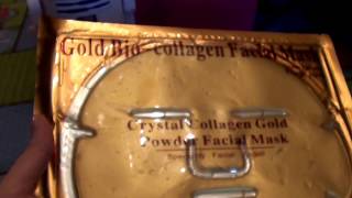 Gold BioCrystal Collagen Facial Mask AntiAging Moisturizing Skin Care [upl. by The251]