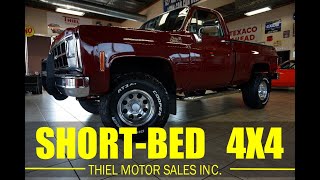 1980 GMC 1500 RegularCab ShortBed 4X4 RESTORED with AC For Sale  WWWTHIELMOTORSCOM [upl. by Aicenad550]