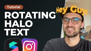 Rotating Halo Text Filter  Spark AR Tutorial  How to create your own Instagram Filter [upl. by Aistek]