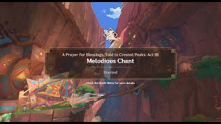 Xilonens Story Quest A Prayer for Blessings Told to Crested Peaks Act 3 Genshin Impact51 [upl. by Nalon]