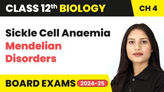 Sickle Cell Anaemia  Mendelian Disorders  Class 12 Biology Chapter 4  CBSE 202425 [upl. by Onivla]