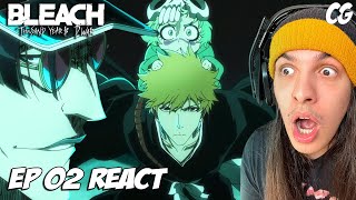 REI QUINCY É INSANO ICHIGO NO HUECO MUNDO  React Bleach Thousand Year Blood War EP 2 EP 368 [upl. by Platas]