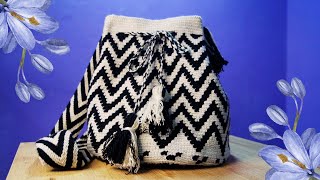 🌺 TUTORIAL Mochila Wayúu ZigZag a Crochet [upl. by Pazit724]