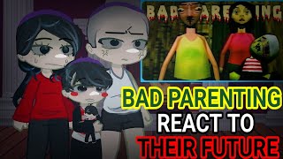 Bad Parenting React To Their Future  Gacha Club  Gacha Reaction  Ron  Robin  Bruce [upl. by Ruzich424]