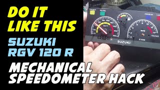 Suzuki RG Series  SPEEDOMETER HACK CC [upl. by Nibroc]