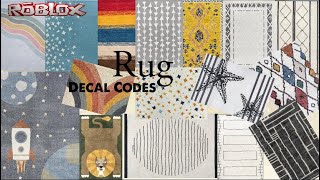 RUG Decal Codes Bloxburg Work at a pizza place PT4 [upl. by Airehs]