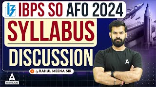 IBPS AFO Syllabus 2024  IBPS SO AFO Detailed Syllabus Discussion  By Rahul Meena [upl. by Crespi]