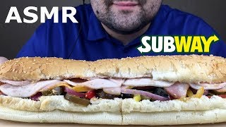 ASMR SUBWAY SANDWICH Eating Sounds Eating Show NO TALKING [upl. by Nolrev356]