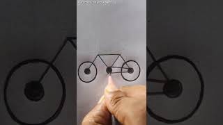 Cycle🚲🚲 Drawing shorts reels art ideas creativeart technique🚲 [upl. by Sira]