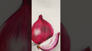 Realistic make a onion shorts drawing drawingtutorials [upl. by Terina]